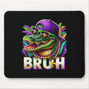 Tapis De Souris Mardigator Alligator Bruh Mardi Gras Costume Ados