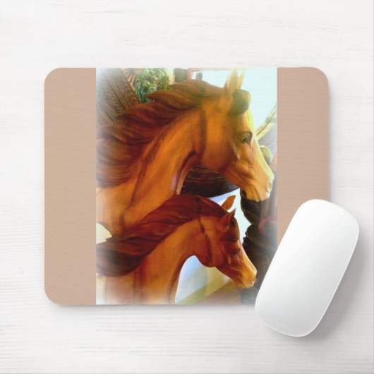 Tapis De Souris mare et poney mousepad (Avec souris)
