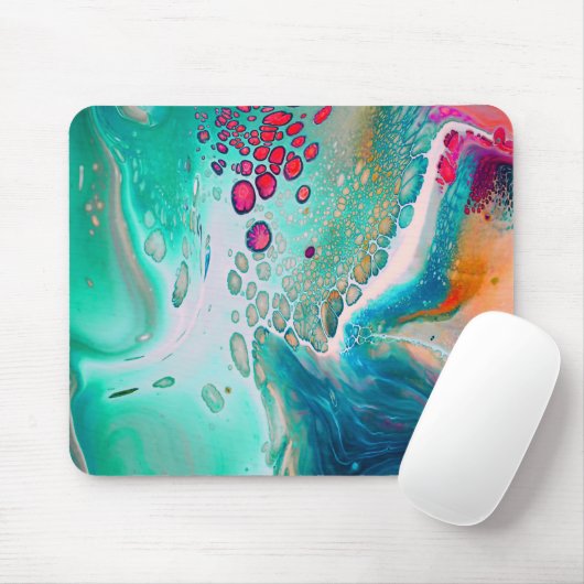 Tapis De Souris Marées Électriques de Marbre de Couleur (Avec souris)