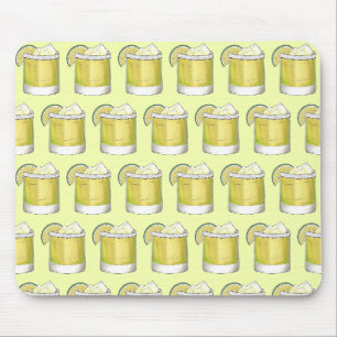Tapis De Souris Margarita Summer Cocktail Mixed Drink Lime Green