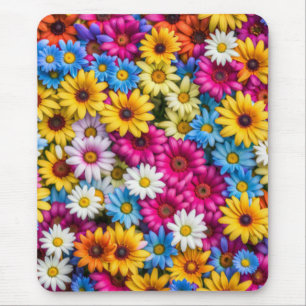 Tapis De Souris Marguerites colorées #55 -