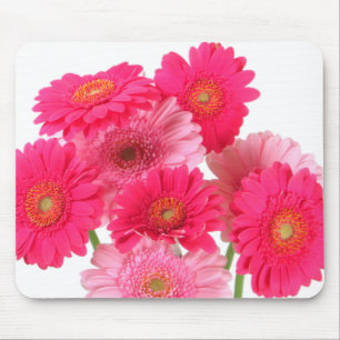 Tapis De Souris Marguerites roses lumineuses de Gerbera