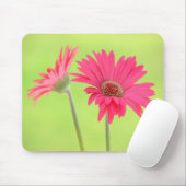 Tapis De Souris Marguerites roses personnalisables de Gerber sur (Avec souris)