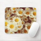 Tapis De Souris marguerites vintages (Avec souris)