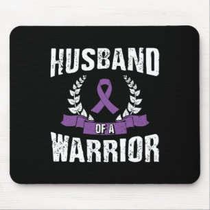 Tapis De Souris Mari D'Un Guerrier Pancréatique Cancer Sensibilisa
