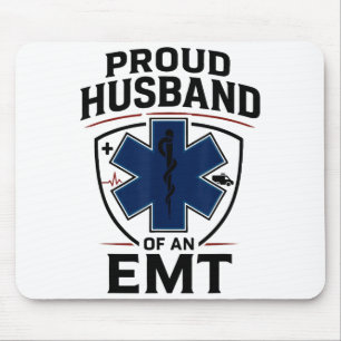 Tapis De Souris Mari Emt Fier époux d'une Emt 
