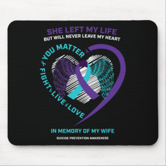 Tapis De Souris Mari En Mémoire De Ma Femme Prévention Suicide Aw