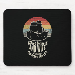 Tapis De Souris Mari Et Femme En Croisière Partenaires Pour La Vie