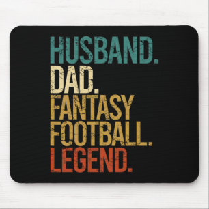 Tapis De Souris Mari Papa Légende Fantastique Football Drôle Homme