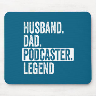 Tapis De Souris Mari Papa Podcasteur Légende pour l'art graphique