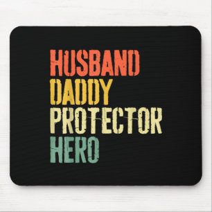 Tapis De Souris Mari Papa Protecteur Héros Papa Conception