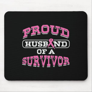 Tapis De Souris Mari Pink Cancer du sein Survivant Sensibilisation