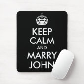 Tapis de souris Mariage Calme et John (Avec souris)