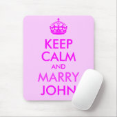 Tapis de souris Mariage Calme et John (Avec souris)