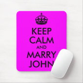 Tapis de souris Mariage Calme et John (Avec souris)