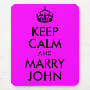 Tapis de souris Mariage Calme et John