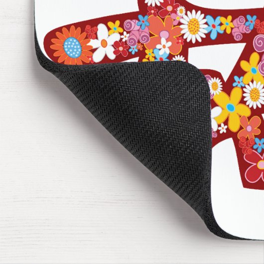 Tapis De Souris Mariage chinois des fleurs de printemps (Coin)