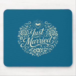 Tapis De Souris Mariage classique amour de jeunes mariés lune de m