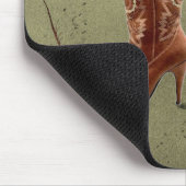 Tapis De Souris mariage de bottes de cowboy de l'ouest (Coin)
