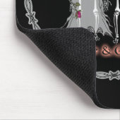 Tapis De Souris Mariage de squelette (Coin)