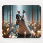 Tapis De Souris Mariage d'Halloween (Devant)