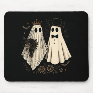 Tapis De Souris Mariage d'Halloween de la mariée et du marié fantô