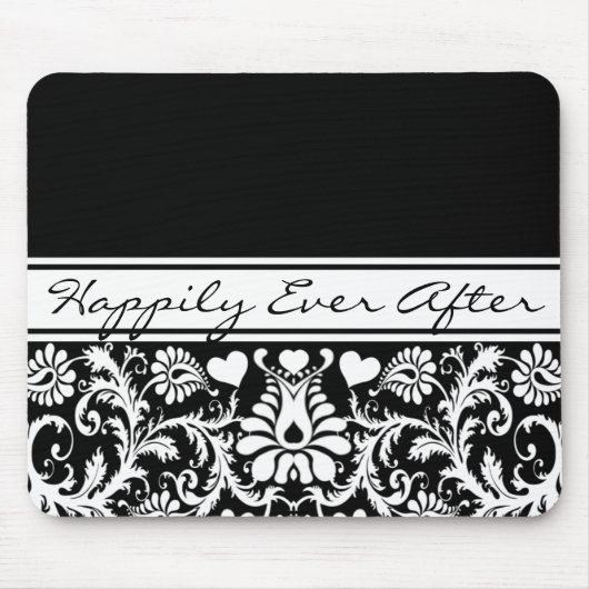 Tapis De Souris Mariage floral changez en n'importe quelle couleur (Devant)