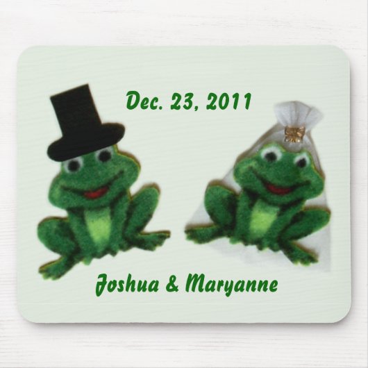 Tapis De Souris Mariage Froggy - Mousepad (Devant)