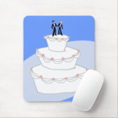 Tapis De Souris Mariage Gâteau Deux Pièces (Avec souris)