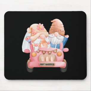 Tapis De Souris Mariage Gnome vient de se marier mariée nouvelle m