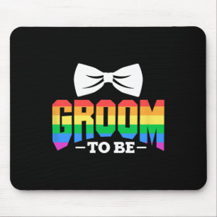 Tapis De Souris Mariage homosexuel arc-en-ciel enterrement de vie
