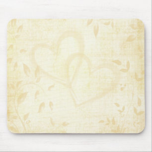 Tapis De Souris Mariage papier vieilli vintage