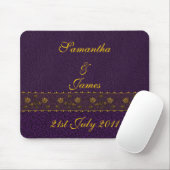 Tapis De Souris Mariage pourpre riche (Avec souris)