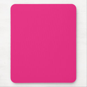 Tapis De Souris Mariage Rose Chaud Invitation de couleur unie au