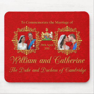 Tapis De Souris Mariage royal le duc et la duchesse de Cambridge