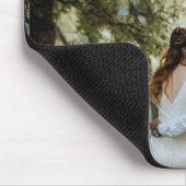 Tapis De Souris Mariage violet et blanc (Coin)