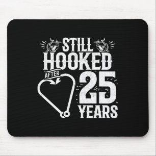 Tapis De Souris Marié 25 ans - Couple de pêche - 25e Mariage A