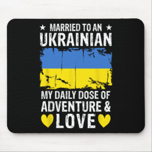 Tapis De Souris Marié à une femme ukrainienne Ukrainien Husnd Ukra