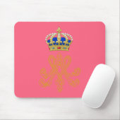 Tapis De Souris Marie Antoinette Royal Monogramme (Avec souris)