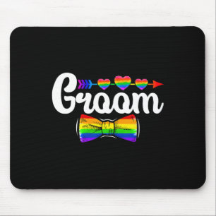 Tapis De Souris Marié Fierté Lgbt Gay Enterrement de vie de garçon