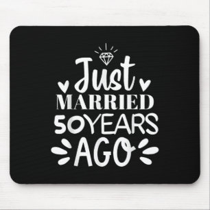 Tapis De Souris Marié il y a 50 ans Anniv, 50ème Mariage, drôle