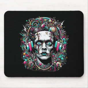 Tapis De Souris Mariée Cyberpunk De Frankenstein