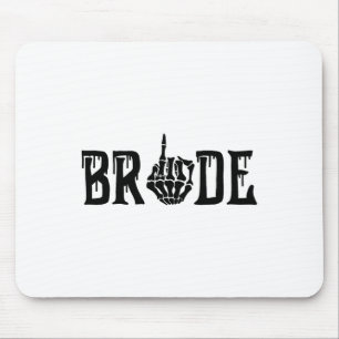 Tapis De Souris Mariée Groom Skeleton main Halloween Mariage Bache