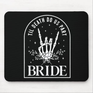 Tapis De Souris Mariée Groom Skeleton Rock Couples Mariage Hal