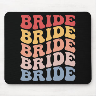 Tapis De Souris Mariée Groovy Mariage Enterrement de Vie de Jeune