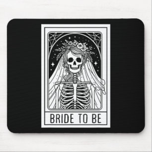 Tapis De Souris Mariée pour être gothique Skeleton Tarot Card Bach