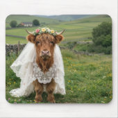 Tapis De Souris Mariée Vache des Highlands (Devant)
