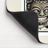 Tapis De Souris Mariés Tiki Tête de Pineapple Aloha Mariage  (Coin)