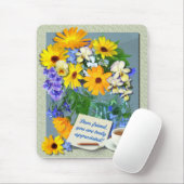 Tapis De Souris MARIGOLD POSY ~ Mousepad (Avec souris)