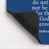 Tapis De Souris Marine Bleu Courage Bible Verse Nom personnalisé S (Coin)